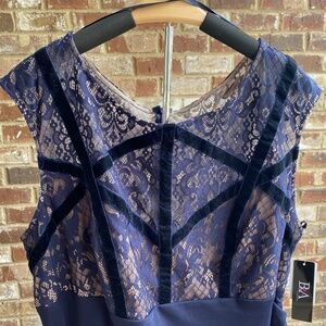 Betsy & Adam Navy Blue formal dress NWT size 20w (would also fit 18w)